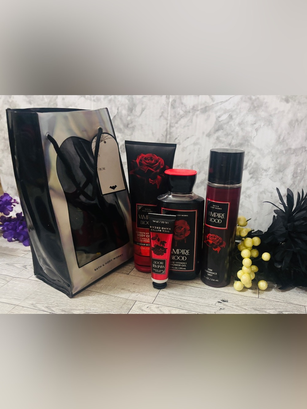 Bath & body Works vampire blood set four pieces